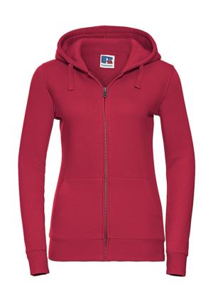 Dámska mikina s kapucňou na zips  Authentic, 401 Classic Red