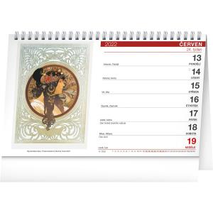 Stolový kalendár Alfons Mucha 2022, 23,1 × 14,5 cm (3)
