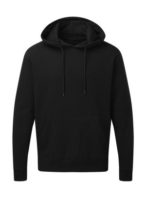 Pánska mikina s kapucňou Motol, 104 Dark Black