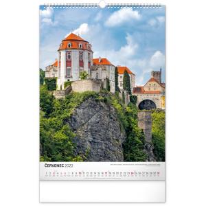 Nástenný kalendár Hrady a zámky CZ 2022, 33 × 46 cm (9)