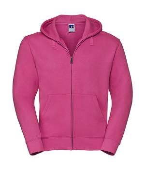 Pánska mikina s kapucňou a zipsom Authentic, 439 Fuchsia