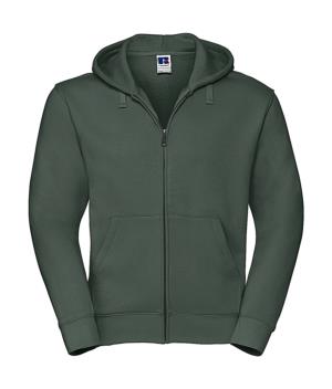 Pánska mikina s kapucňou a zipsom Authentic, 540 Bottle Green
