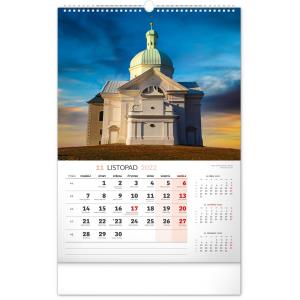 Nástenný kalendár Kostoly a pútnické miesta 2022, 33 × 46 cm (5)