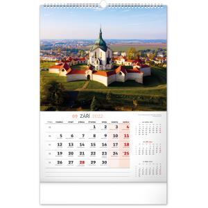 Nástenný kalendár Kostoly a pútnické miesta 2022, 33 × 46 cm (7)