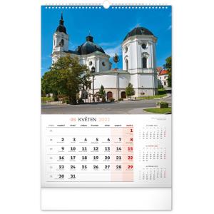 Nástenný kalendár Kostoly a pútnické miesta 2022, 33 × 46 cm (11)