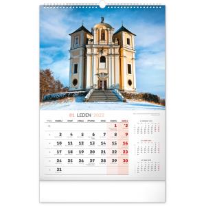 Nástenný kalendár Kostoly a pútnické miesta 2022, 33 × 46 cm (15)