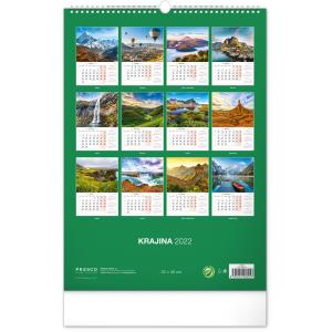 Nástenný kalendár Krajina 2022, 33 × 46 cm (2)
