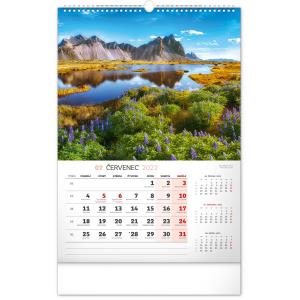 Nástenný kalendár Krajina 2022, 33 × 46 cm (9)