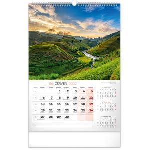 Nástenný kalendár Krajina 2022, 33 × 46 cm (10)