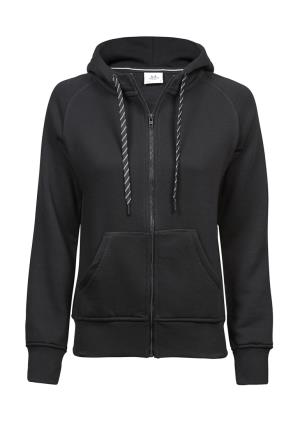 Dámska mikina s kapucňou a zipsom Twine, 101 Black