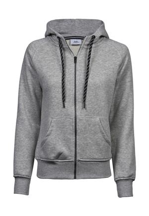 Dámska mikina s kapucňou a zipsom Twine, 123 Heather Grey