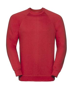 Pánska mikina bez kapucne Raglan, 407 Bright Red