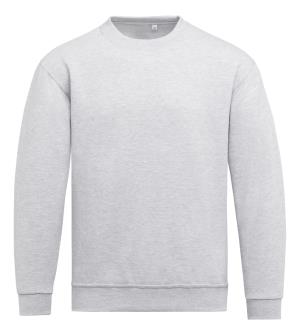 Unisex mikina bez kapucne Basic, 123 Heather Grey