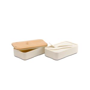 Dvojitá krabička na jedlo MACHICO , béžová (2)