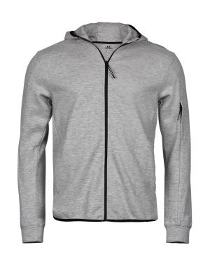 Pánska mikina s kapucňou a zipsom Athletic, 123 Heather Grey