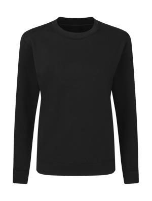 Dámska mikina bez kapucne Klax, 104 Dark Black