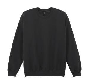 Unisex mikina bez kapucne Softstyle Midweight Fleece, 101 Black