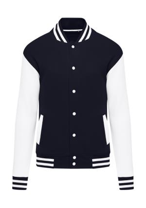 Detská mikina bez kapucne Originals Varsity, 160 Dark Black/Snowwhite