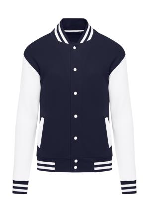 Detská mikina bez kapucne Originals Varsity, 250 Navy/Snowwhite