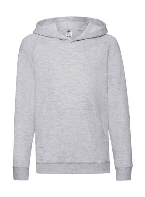 Detská mikina s kapucňou Lightweight, 123 Heather Grey