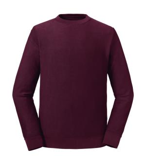 Unisex mikina bez kapucne Revers Pure Organic, 448 Burgundy