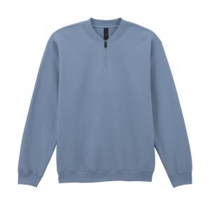 Unisex mikina bez kapucne Softstyle Midweight 1/4 Zip, 336 Stone Blue
