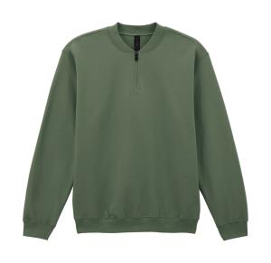 Unisex mikina bez kapucne Softstyle Midweight 1/4 Zip, 506 Military Green