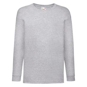 Detské tričko s dlhými rukávmi  Valueweight , 123 Heather Grey