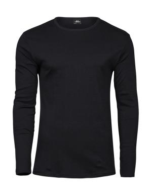 Pánske Tričko Interlock s Dlhými Rukávmi, 101 Black