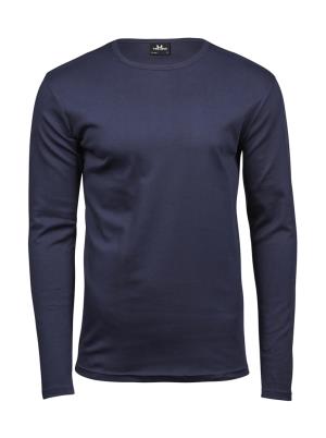 Pánske Tričko Interlock s Dlhými Rukávmi, 200 Navy