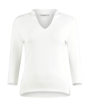 Top so stojatým golierom a 3/4 rukávmi, 000 White