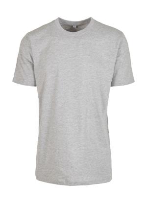 Pánske Tričko Round Neck, 123 Heather Grey