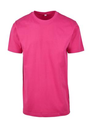 Pánske Tričko Round Neck, 416 Hibiskus Pink