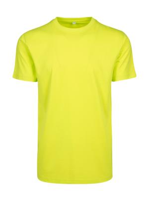 Pánske Tričko Round Neck, 601 Frozen Yellow