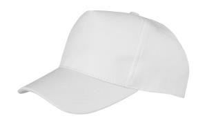 5 panelová šiltovka pre deti Boston, 000 White