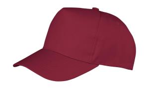 5 panelová šiltovka pre deti Boston, 448 Burgundy