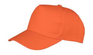 5 panelová šiltovka so zahnutým šiltom Boston, 410 Orange