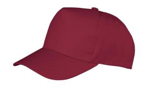 5 panelová šiltovka so zahnutým šiltom Boston, 448 Burgundy