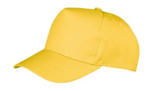 5 panelová šiltovka so zahnutým šiltom Boston, 600 Yellow