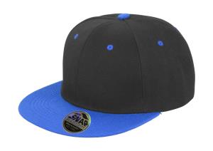 6 panelová šiltovka s rovným šiltom Bronx Original, 167 Black/Azure